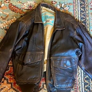 Vintage NAK Bomber Leather Jacket